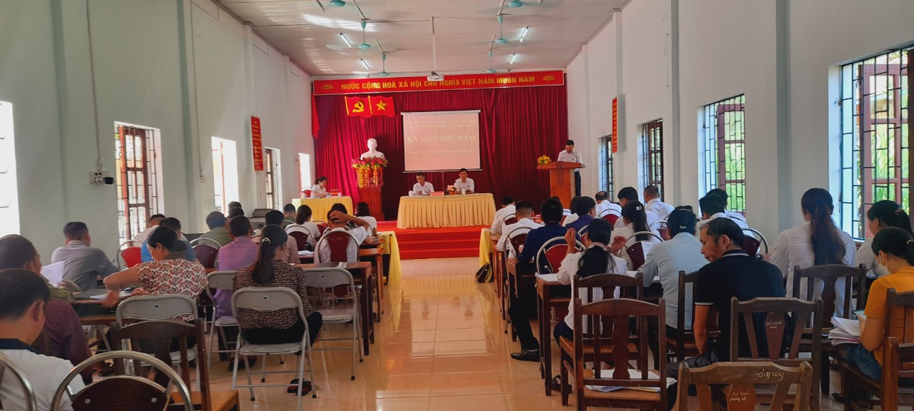 Kỳ họp Hội đồng nhân dân xã Bạch Ngọc lần thứ 5 khóa XXIII, nhiệm kỳ 2021 -2026